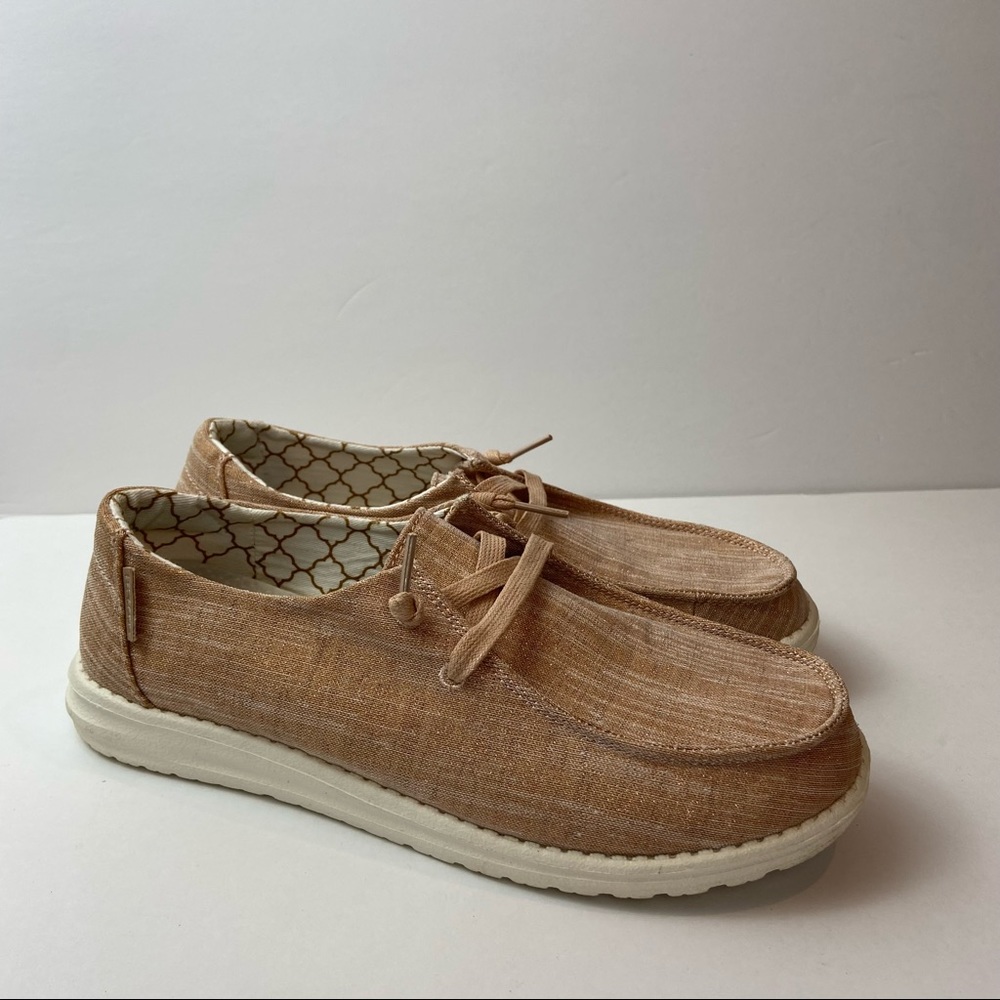 Hey Dude Women's Tan Flats
